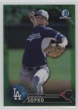 2016 Bowman Draft Chrome Top Prospects Green Refractor 50/99 Andrew Sopko z6b