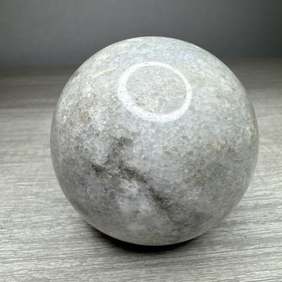Granite Marble Polished Orb Sphere Ball White & GraySolid 3 Decorative VTG Heavy