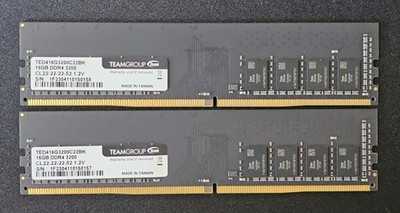 TEAMGROUP Elite DDR4 32GB Kit (2 x 16GB) 3200MHz RAM MEMORY
