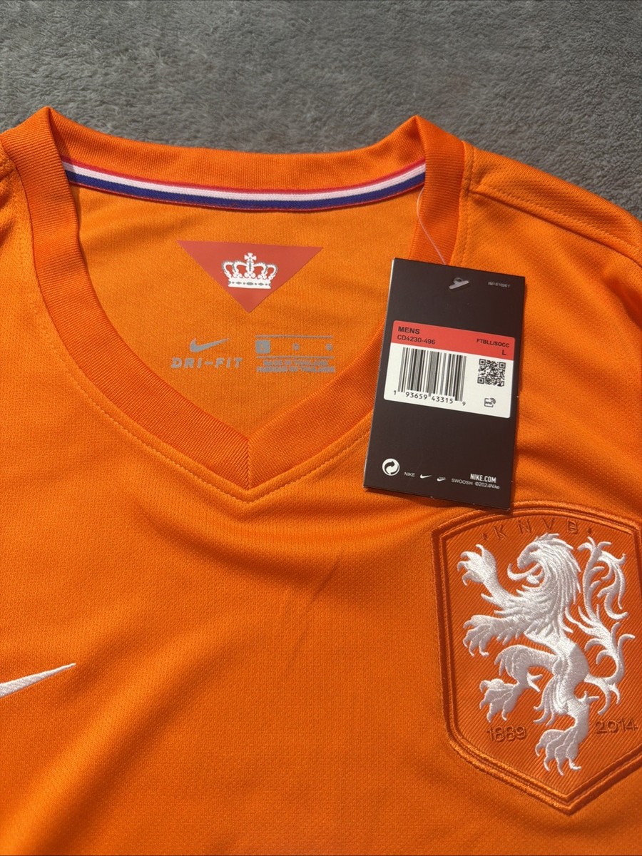 Iconic Van Persie #9 2014 Netherlands World Cup Rare Soccer Home