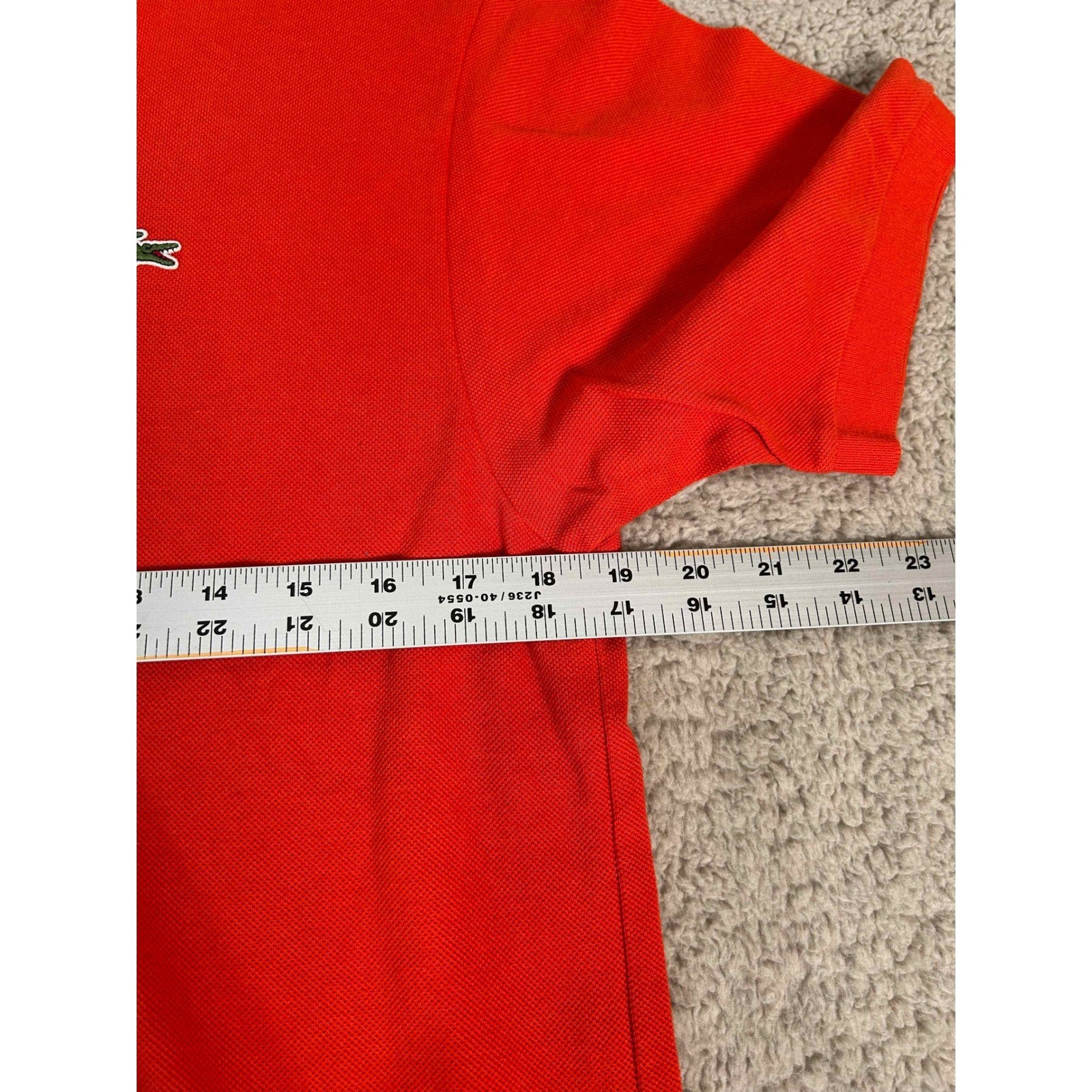 Lacoste Mens Classic Fit Polo Shirt Red Short Sleeve Casual Sport XL thumbnail 6