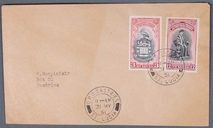 MayfairStamps St. Lucia 1951 University College of the West Indies Dual to Castr