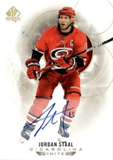2020-21 SP AUTHENTIC LIMITED AUTOGRAPHS JORDAN STAAL AUTO CAROLINA HURRICANES