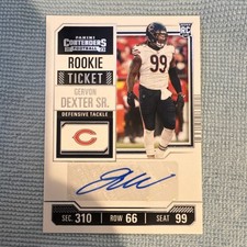 2023 Panini Contenders Rookie Ticket Gervon Dexter Sr. #236 Auto Bears (RC)