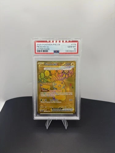 PSA 10 Pikachu EX 179/131 Hyper Rare Prismatic Evolutions Pokemon