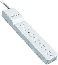 Belkin BE106001-06R Surge Protector 6 AC Multiple Outlets /RT6-21623-BE10600...