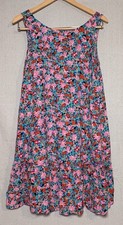 LOFT Daisy Tie Back Flounce Floral Dress Sleeveless Floral Sz Sm Women Vacation