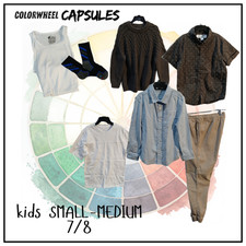 Boys Clothing Capsule Bundle Size 7/8 Mixed Brands Joggers Shirts Sweater Socks