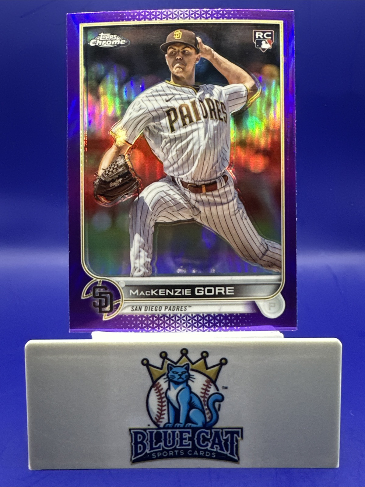 2022 Topps Chrome Update Series - Purple Refractor #USC182 Mackenzie Gore (RC)