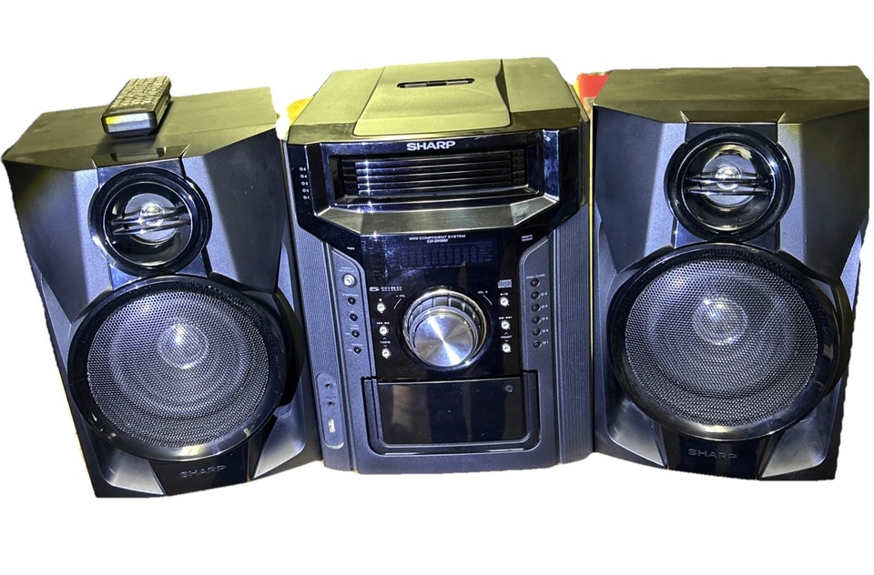 Sharp Mini Component System CD-DH950 with 5-Disc CD Changer & AM/FM ...