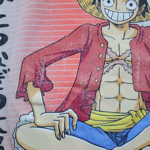 One Piece T-Shirt Uomo Grande Beige Grafica Maglietta Anime Manga Fanwear - Foto 17 di 21