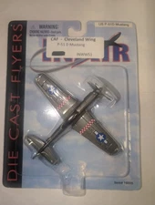 Wow Toyz 16009 1:64 Die Cast In Air Cleveland Wing P-51 D Mustang Air Craft