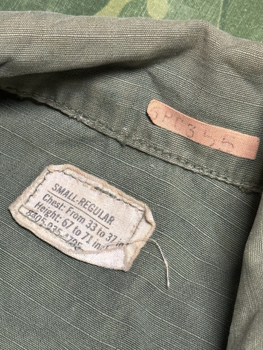 Vietnam War U.S. Jungle Fatigue Jacket R/S , DSA 68 Patch 25th ID