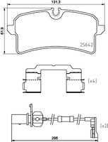 Hella BremsbeläGe Bremsbelegsatz Hinten Passend FüR Audi A8 A6 Avant