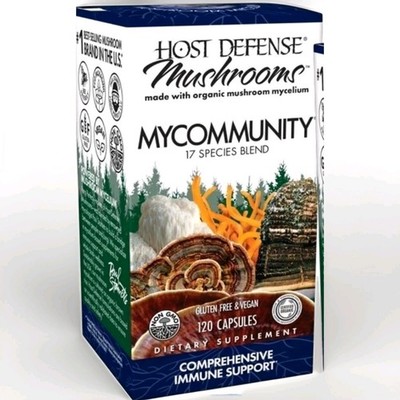 Host Defense My Community Comprehensive Immune Support* - 120 Capsules Ex 10/27+