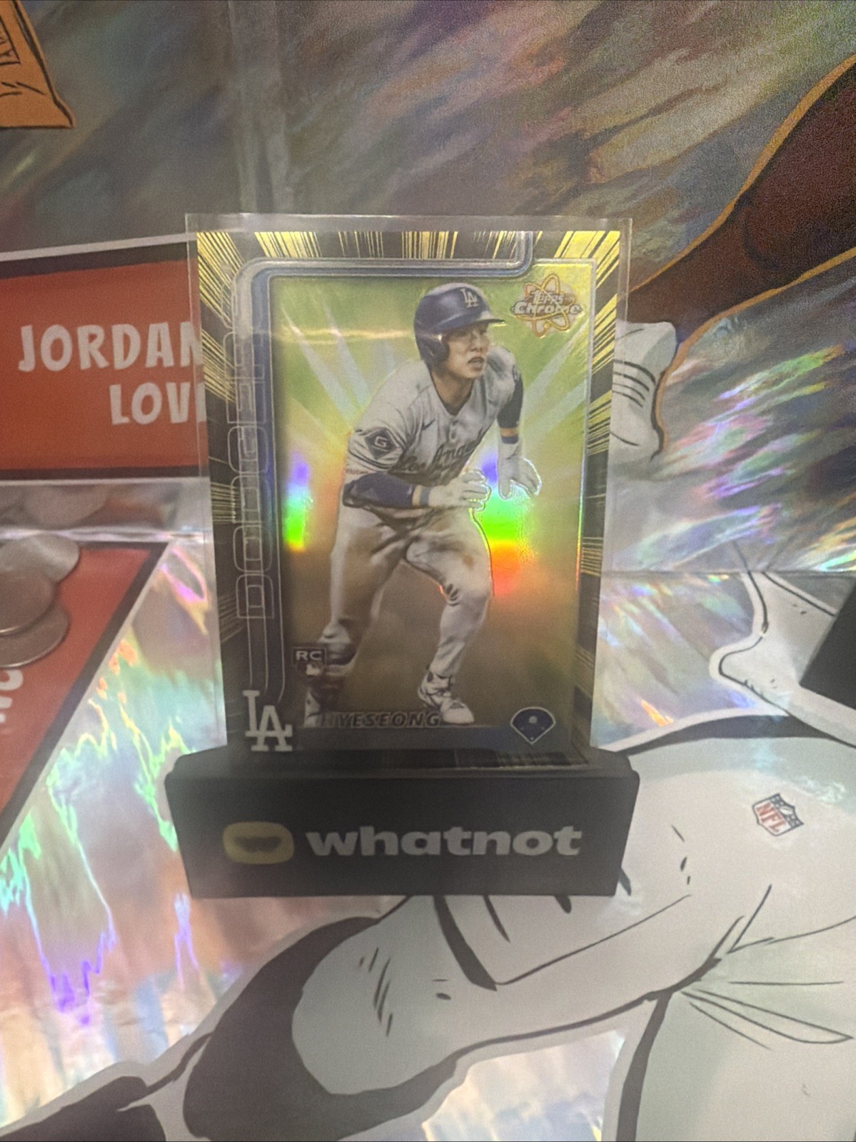 2025 Topps Chrome Update Hyeseong Kim Radiating Rookie RC SP #RR-26 Dodgers