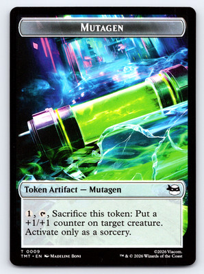 Mutagen | Mutant Double Sided Token - NON-FOIL - TMNT Ninja Turtles - MTG