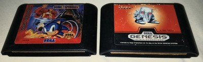 Sonic Spinball+Atomic Robo Kid Genesis Cartridges Only Works (Read Discriptsion)