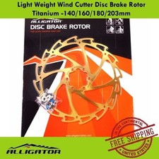 ALLIGATOR Light Weight Wind Cutter Disc Brake Rotor Titanium -140/160/180/203mm