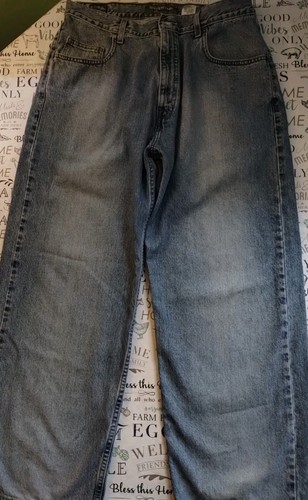 Levis Silver tab Jeans Men 34x30 Blue Straight Baggy Denim Oversized Fit - Picture 2 of 12