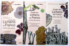 Guide des Lichens de France 3 vol.  comme neufs Belin arbres roches et sols TBE