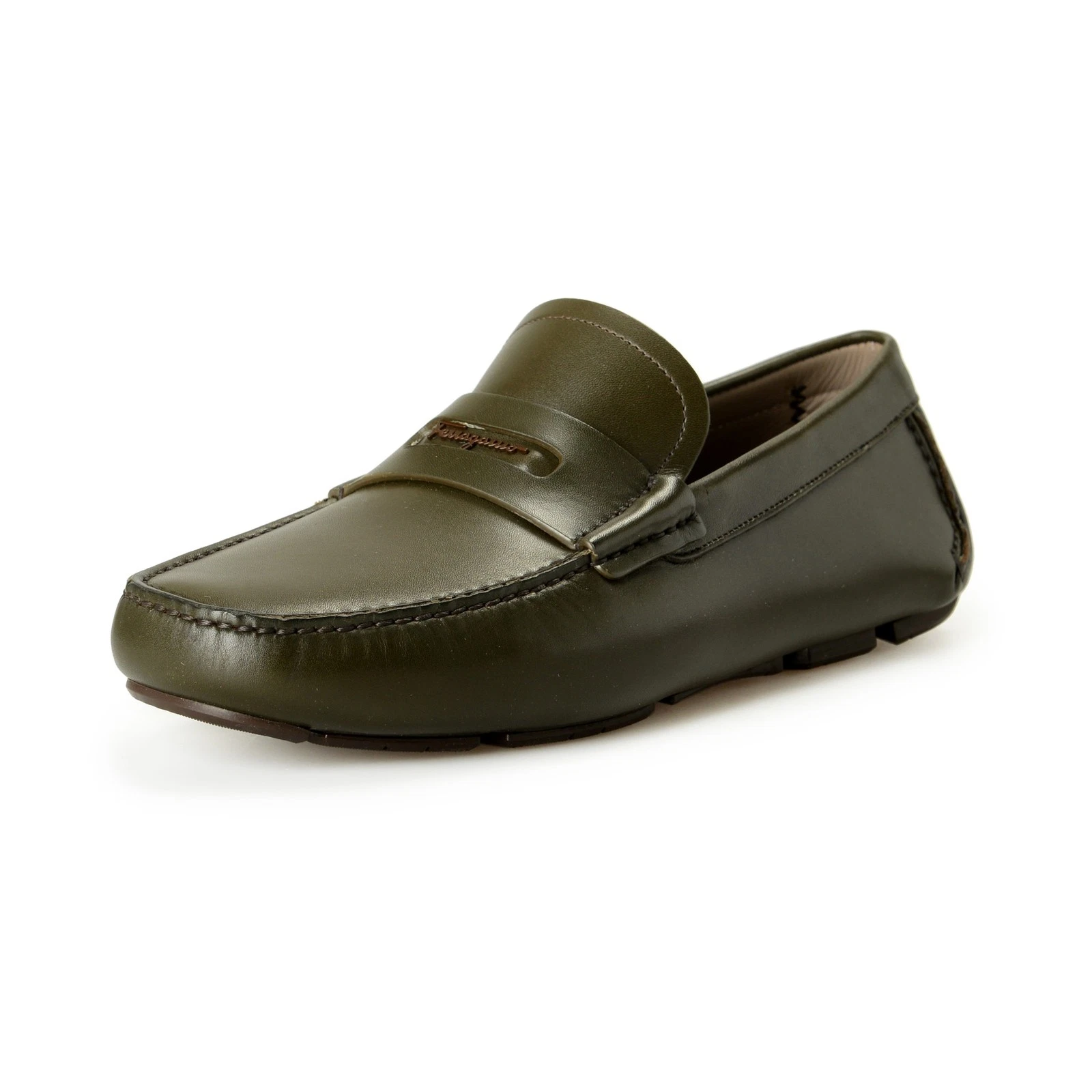 Ferragamo — Salvatore Ferragamo Men's NEWTON Leather Loafers Shoes US 7.5EEE IT 40.5EEE