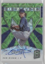 2020 Chronicles Spectra Signatures Neon Green Prizm /25 Chris Paddack Auto 00m5