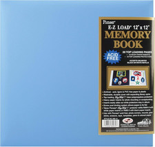 Pastel Leatherette Post Bound Album 12"x12"   Baby Blue Scrapbook