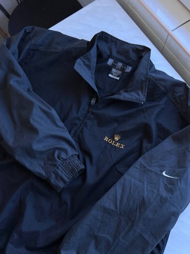 Nike ClimaFit Windbreaker Jacket Golf Rolex Anorak 1/4 Zip Retro Men’s L 2000’s - Picture 4 of 13