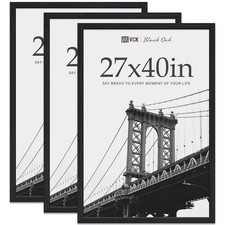 VCK 27x40 Frame for Poster  Picture - Black Oak 3 pk, Exclusive Natural Texture