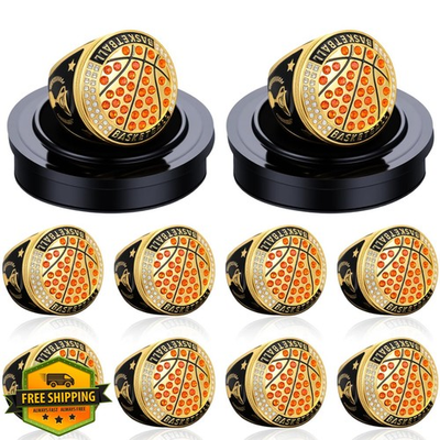 #ad #ad Highergo 10 Pcs Trophy Ring MVP Dancer Champion Display Stand $97.99