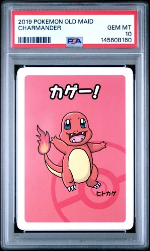 2019 POKEMON OLD MAID CHARMANDER PSA 10