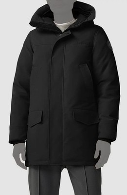 Canada Goose Men's Black Langford Down Parka Hooded 625-Fill Jacket Coat Size L