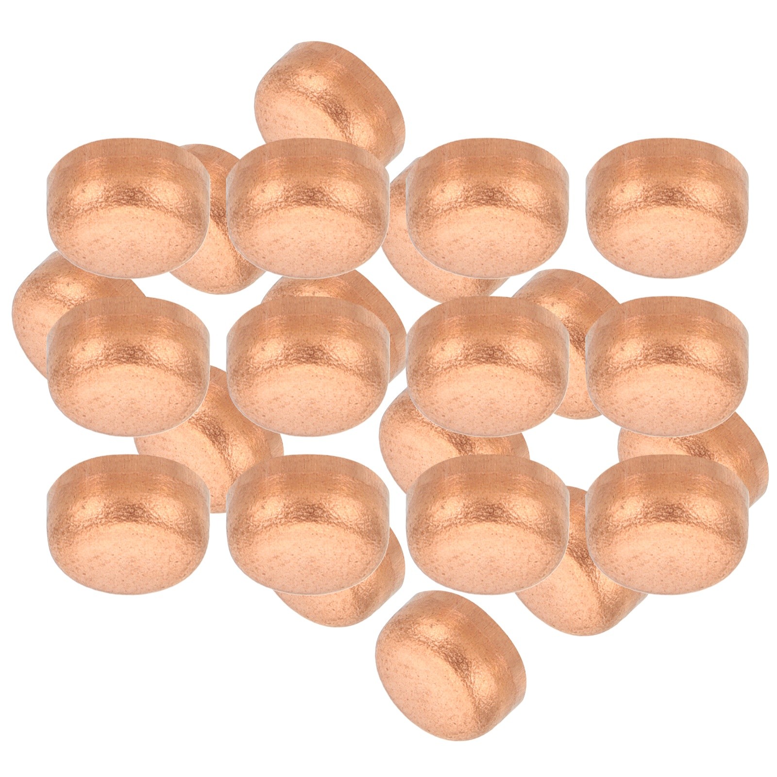 12Pack 1/4" ID Copper Pipe End Cap Copper Fitting Sweat Plug Solder Connection