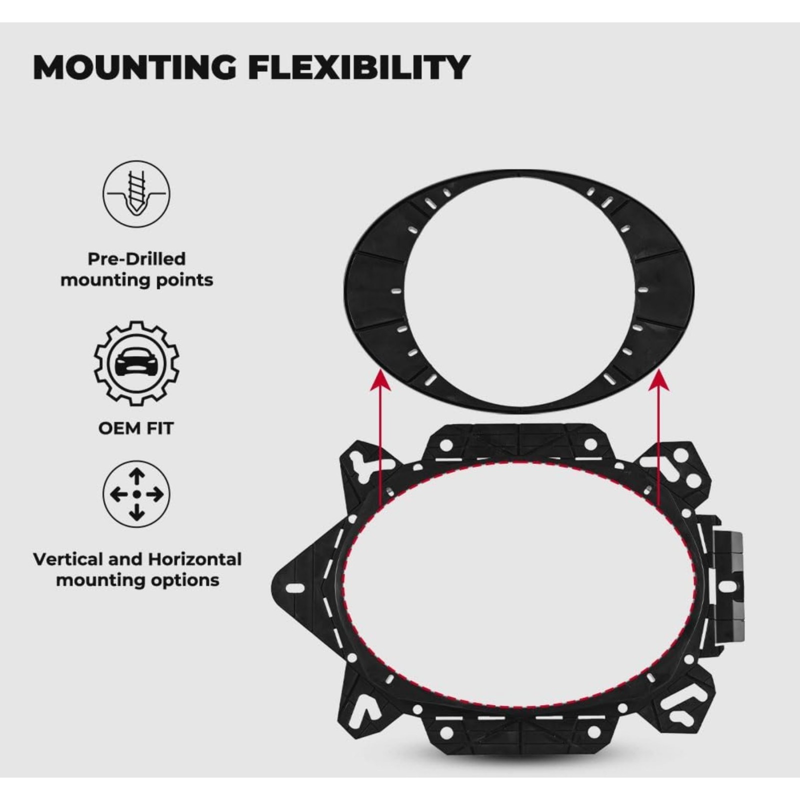 Infinity REF697MF 6x9" 3-Way Car Speakers 200W Peak + A69S Speaker Adapter
