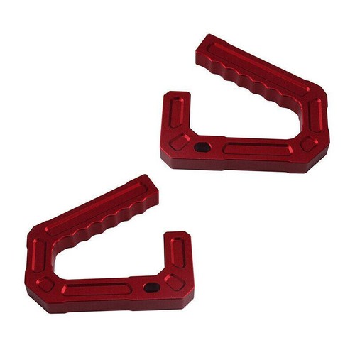 Aluminum Front Grab Handles for 2007-2018 Jeep Wrangler JK Grab Bar Red - Picture 2 of 10