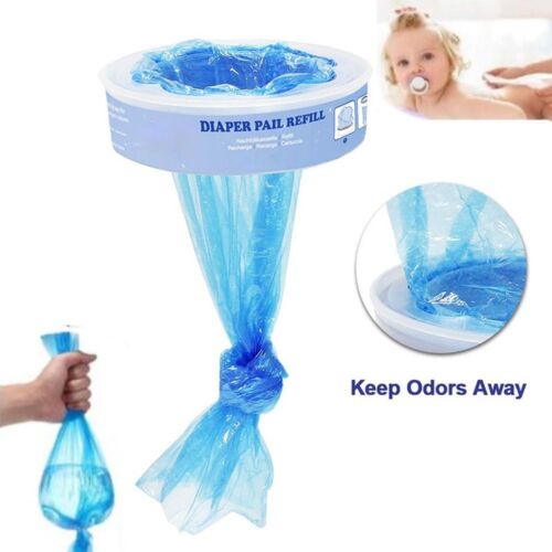 Durable Nappy Bin Refills Tear-Resistant Baby Diaper Garbage Bags - Picture 1 of 12
