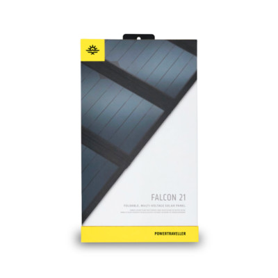 Powertraveller Falcon 21 Watt Foldable Solar Panel for Camping - NEW