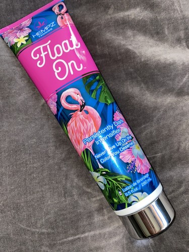 Hempz FLOAT ON 🦩 Dark Intensifier Bronzer Tanning Lotion 9.5 oz ~ NEW! Indoor - Picture 2 of 9