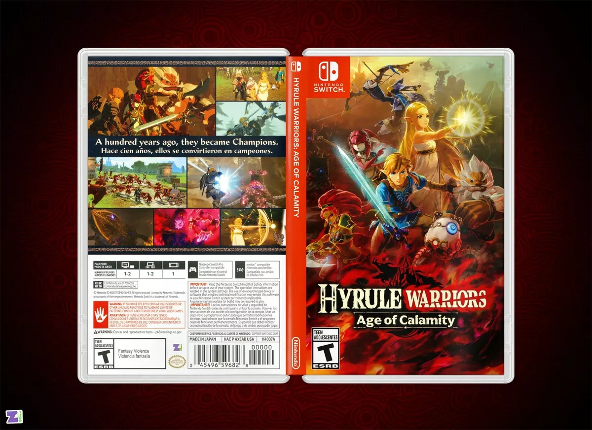 Hyrule Warriors Age of Calamity: Replacement Insert & Case for Nintendo  Switch