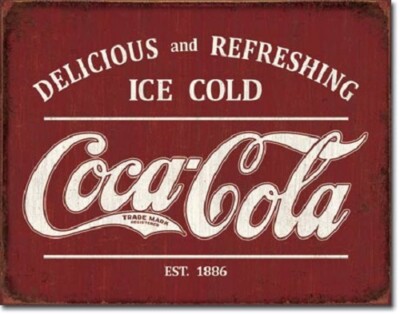 Coca-Cola アイスコールドサイン Amazon.com: MeowPrint Ice Cold Coca Cola Retro Vintage Bar