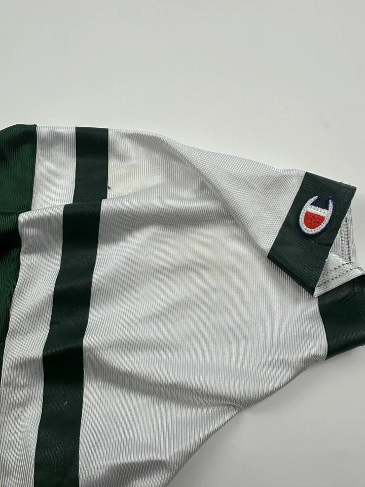 Винтажная тренировочная футболка чемпиона молодежная маленькая зеленая без рисунка Y2K - Изображение 4 из 4