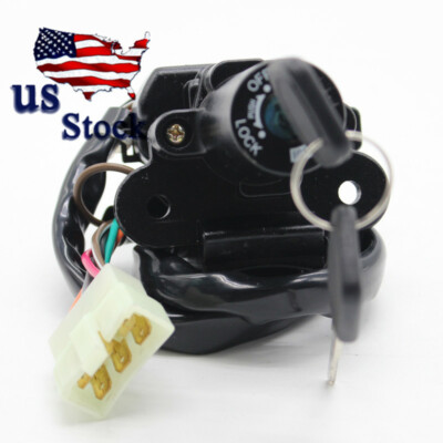 CNC Steering Ignition Switch Lock Keys For Kawasaki ZX9R Ninja