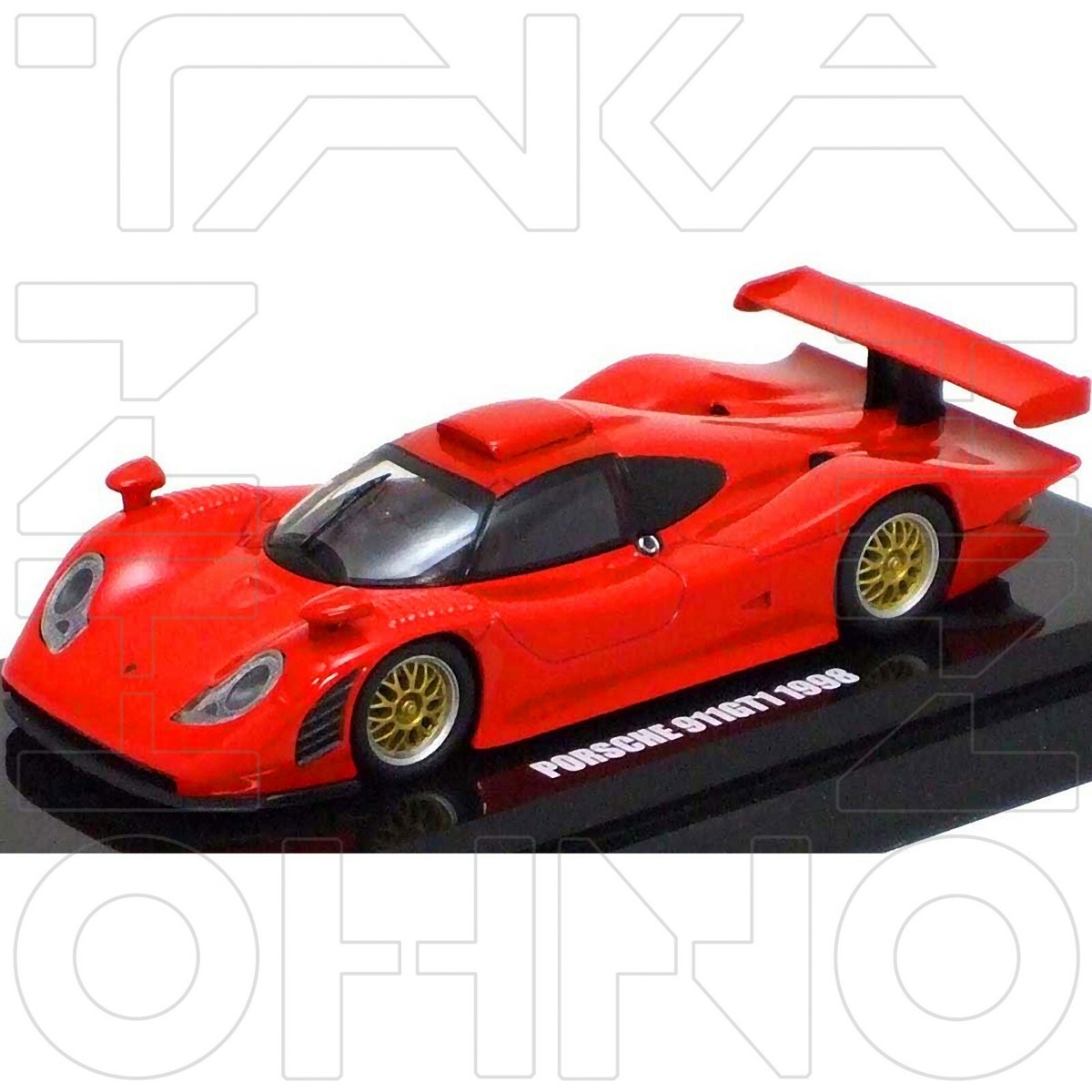 PORSCHE 911 GT1 1998 RED KYOSHO BEADS COLLECTION 1:64 K06542R LE