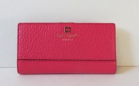 Kate Spade Stacy Southport Avenue Pink Wallet Snap Leather Clutch Bifold Kate Spade Stacy Southport Avenue Pink Wallet Snap Leather Clutch Bifold