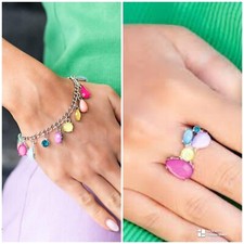 Paparazzi Set- Glimpses of Malibu - 2 pc. - Multicolor - "Fashion Fix" - 0523 -