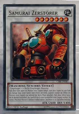 YUGIOH - Samurai Zerstörer - Rare - CIBR-DE081 - Circuit Break - DE/NM 1.Auflage
