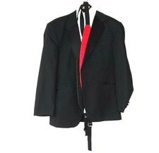 After Six Tuxedo With Pants Formal Wedding Mens Size S4 33/34 14-14.5 Black Used