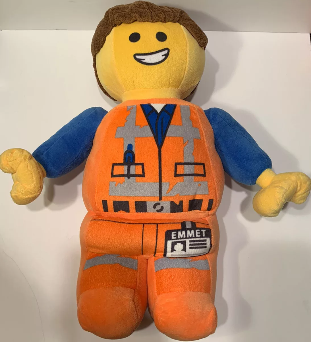Super Soft LEGO Movie 2 Emmet Plush Snuggle Cuddle Pillow 17 Tall