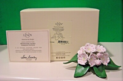 LENOX MOUNTAIN LAUREL Garden Flower Pennsylvania sculpture - NEW in BOX with COA